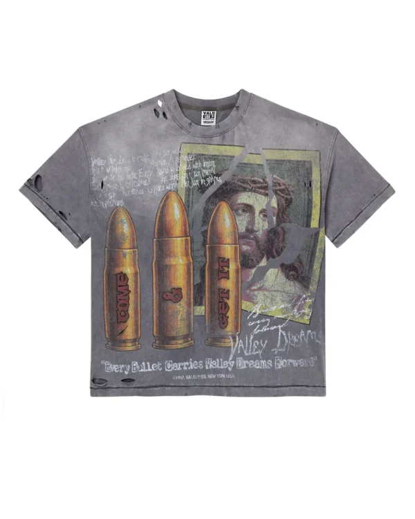 0902_VALLEY-DREAMS_JESUS-BULLETS_SS-TEE_GRY_001.webp Vale Forever FAITH THRASHED TEE