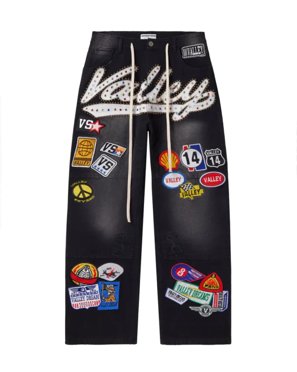 2507_VALLEY-SPORTS-DIV_JEWELED-PATCH-VALLEY-DENIM-CARPENTER-PANT_BLK_001.webp Vale Forever BLACK 1980S PAINTERS