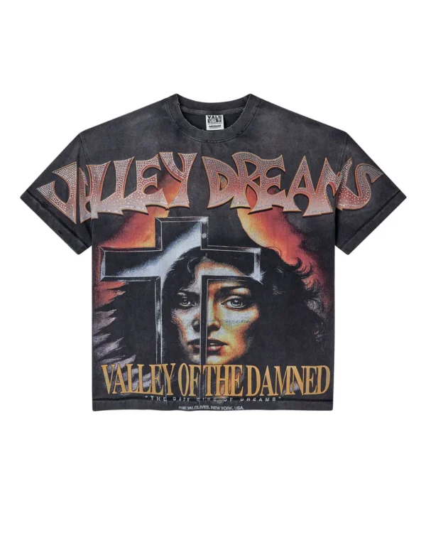 2508_VALE-DREAMS_VOD-DARK-DREAMS_SS-TEE_WASHED-BLK_001.webp Vale Forever DAMNED BLING TEE
