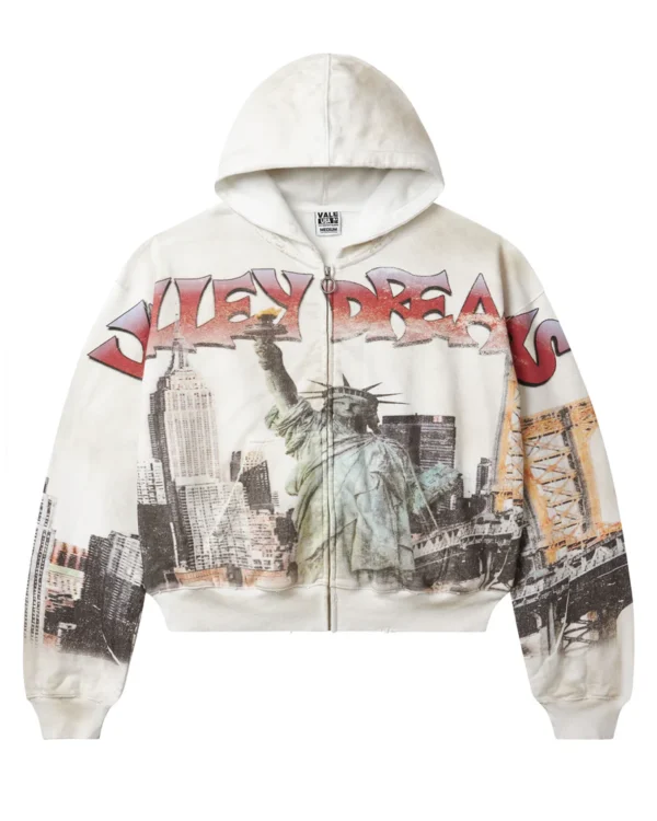 Vale Forever NYC ZIP UP [WHITE]